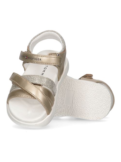 Sandalo con glitter TOMMY HILFIGER | 33236PLATINO